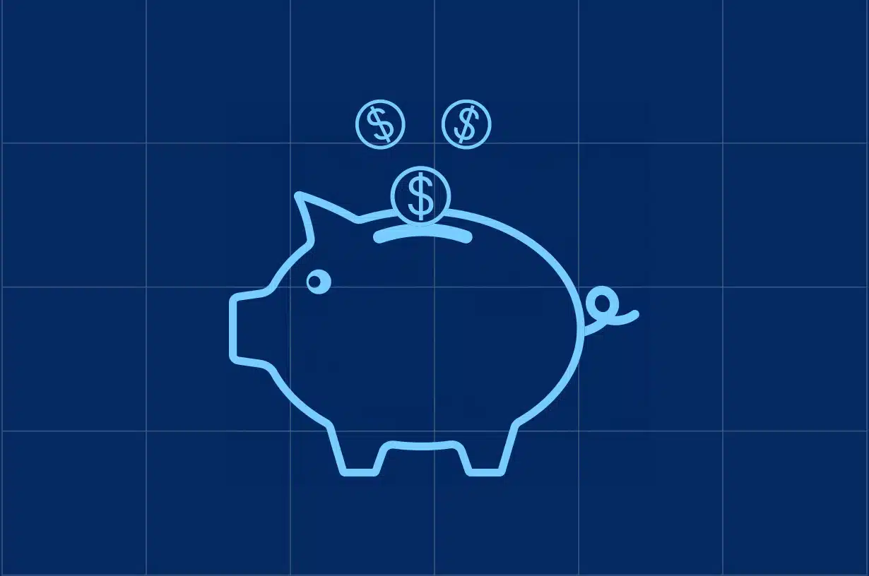 Financial Literacy icon of piggy bank