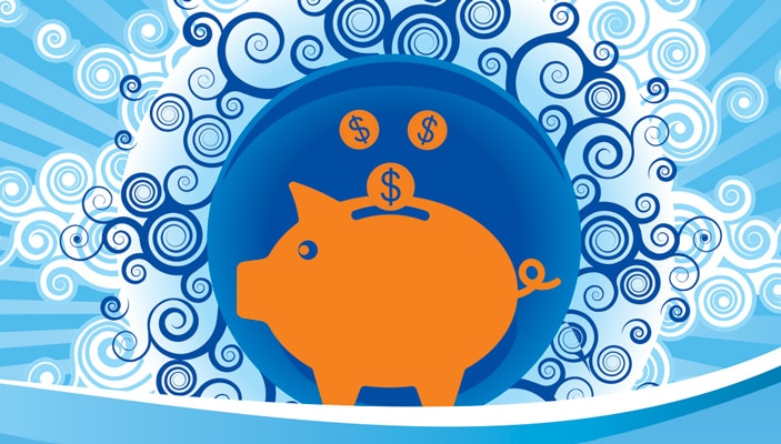 Graphic of a piggybank.